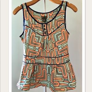 Anthropologie silk tank top
